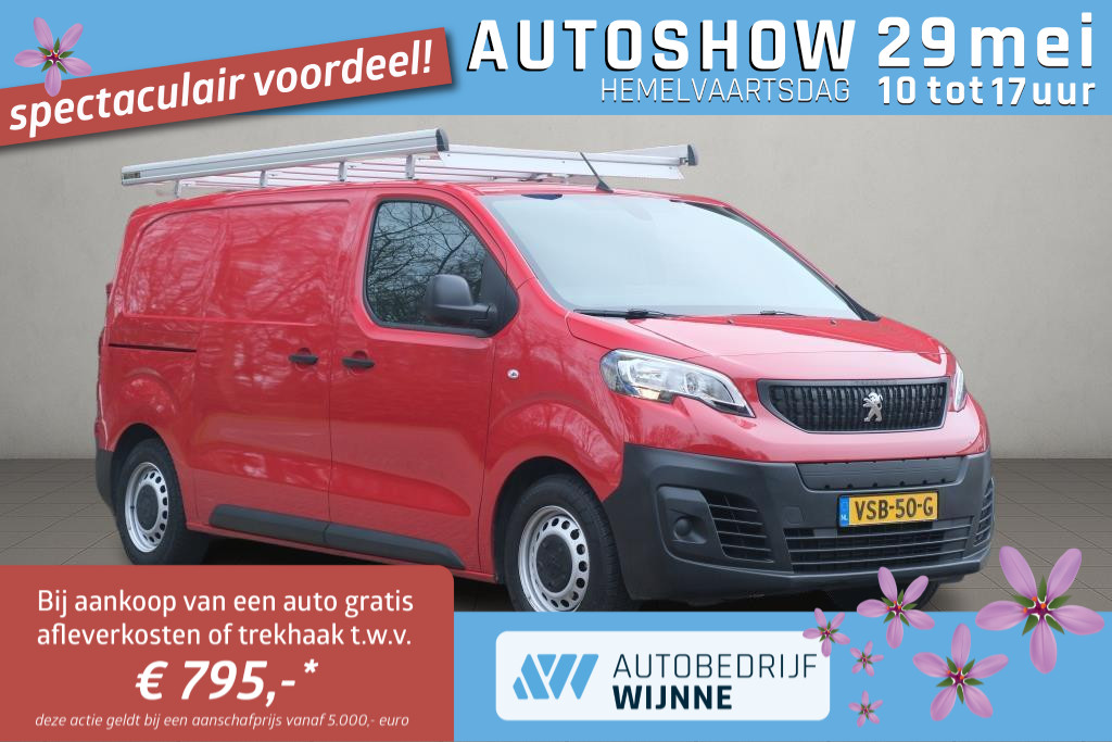 Peugeot e-Expert 75 kWh 136pk Standard Premium | 3 Zits | Navi | App-Connect | Airco | Cruise | PDC | Trekhaak afbeelding 1
