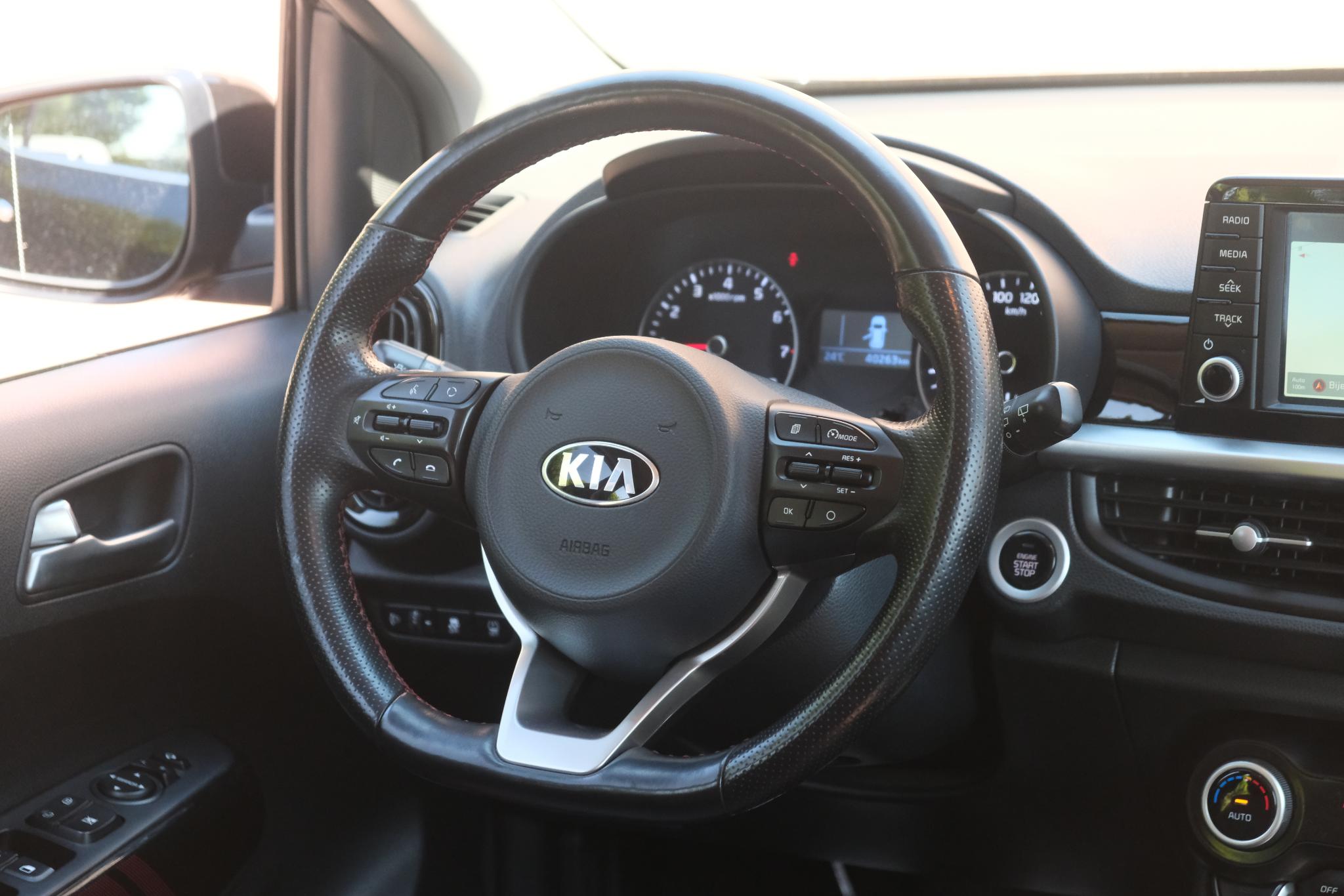 Kia Picanto 1.0 T-GDi 100pk GT-Line | Navi | App Connect | Climate | Cruise | Keyless | Leder | Camera | PDC afbeelding 12