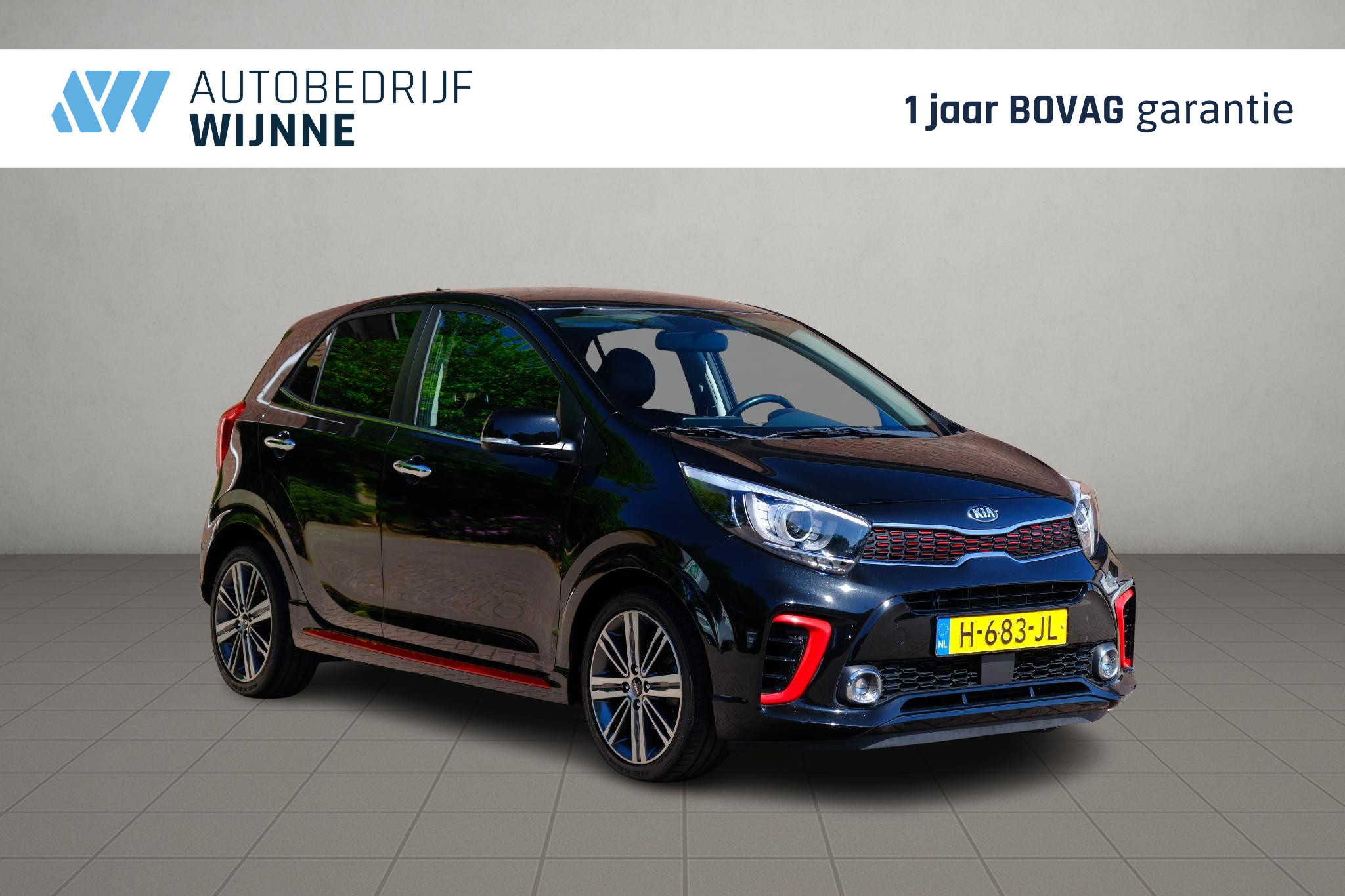Kia Picanto 1.0 T-GDi 100pk GT-Line | Navi | App Connect | Climate | Cruise | Keyless | Leder | Camera | PDC afbeelding 1