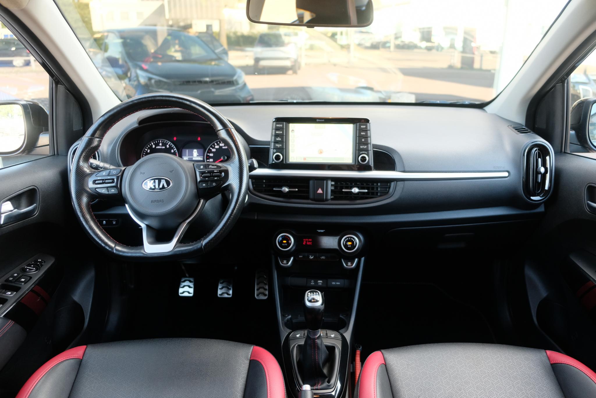 Kia Picanto 1.0 T-GDi 100pk GT-Line | Navi | App Connect | Climate | Cruise | Keyless | Leder | Camera | PDC afbeelding 2
